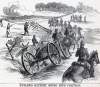 Battery "B," Union Horse Artillery going into action at Culpeper Courthouse, Virginia, September 13, 1863, artist's impression