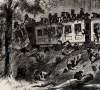 Confederate Troop Train Derailment, Mississippi, Summer 1863, British artist's impression, detail