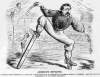 "Acrobatic Novelties," cartoon, Frank Leslie's Illustrated, October 29, 1864