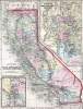 California and Utah, 1860, zoomable map