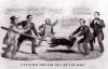 "Letting the Cat Out of the Bag!" cartoon, 1860, zoomable image