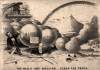 "The Balls Are Rolling - Clear The Track,” cartoon, 1856, zoomable image
