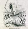 "The Present Position," cartoon, Frank Leslie's Illustrated Newspaper, January 20, 1866.