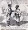 "A Black Prospect for the Greatest of "the Andy's," cartoon, Frank Leslie's Illustrated, April 21, 1866