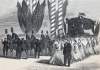 President Lincoln's Funeral Procession, Chicago, Illinois, May 1, 1865, artist's impression, zoomable image
