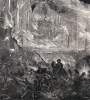 Disaster inside the Church of the Compania, Santiago, Chile, December 8, 1863, artist's impression, detail