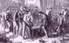 "Drawing Rations," July 1863, Thomas Nast, zoomable image, detail