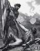 Capture of the flag of the Thirtieth Louisiana, Battle of Ezra Church, artist's impression, detail