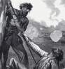 Capture of the flag of the Thirtieth Louisiana, Battle of Ezra Church, artist's impression, further detail