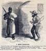"A Queer Recontre," cartoon, March 7, 1863
