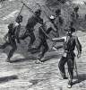 Charge of African-American brigades, Petersburg, Virginia, July 30, 1864, artist's impression, detail