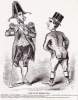 "A Row In the Servants' Hall," cartoon, November 23, 1861, zoomable image