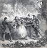 Capture of Confederate President Jefferson Davis, Irwinville, Georgia, May 10, 1865, artist's impression