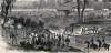Recovering the Union casualties of failed June 14, 1863 assault on Port Hudson, Louisiana, artist's impression, detail