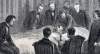 President Lincoln's Deathbed, Petersen's Boarding House, Washington, D.C., April 14-15, 1865, artist's impression, detail