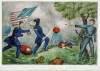Death of Edward D. Baker at Balls Bluff, Virginia, October 21, 1861, artist's impression