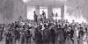 Draft drawings resuming in New York City's Sixth District, August 19, 1863, artist's impression, zoomable image