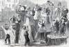 "Looking at the Eclipse," New York City, October 19, 1865, artist's impression