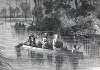 Fugitive slaves, Cape Fear River, North Carolina, 1865, artist's impression, detail