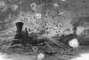 Confederate destruction of Railroad stock before abandoning Atlanta, Georgia, September 1, 1864, artist's impression
