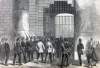 Fenian Prisoners entering the County Prison, Cork, Ireland, Spring 1866, artist's impression