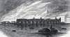 Fire at the Michigan Central Railroad Depot, Detroit, Michigan, October 18, 1865, artist's impression