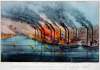 Bombardment of Fort Henry, Tennessee, February, 1862, artist's impression