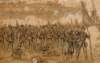 "Battle of Friday on the Chickahominy," Gaines' Mill, June 27, 1862, artist's impression, detail