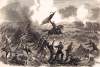 General Samuel Crawford leading Union counter-attack at Gettysburg, July 2, 1863, artist's impression, zoomable image