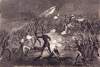 Louisiana Tigers attack East Cemetery Hill, Gettysburg, July 2, 1863, artist's impression, zoomable image