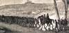 "Going into Camp at Night," Edwin Forbes, copper plate etching, 1876, detail, zoomable image