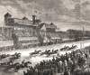 First running of the Grand Prix de Paris at Longchamps, France, May 31, 1863, artist's impression