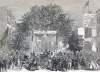General U.S. Grant arriving at his hometown of Galena, Illinois, August 18, 1865, artist's impression