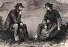 Grant and Pemberton discussing surrender terms, Vicksburg, Mississippi, July 1863, artist's impression, detail