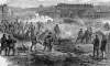 Recovering casualties of an explosion at the Washington Arsenal, December 18, 1865, artist's impression, detail