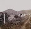 Pennsylvania Rail Road Bridge across the Susquehanna River near Harrisburg, Pennsylvania, from the west, circa 1861