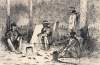 "A Hasty Supper on the Battle Field," Edwin Forbes, copper plate etching, 1876, zoomable image