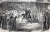 Sale of surplus government horses, New York City, August 1865, artist's impression