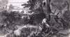 Incident between white settlers and Native Americans near German Lake, Minnesota, July 1863, artist's impression, detail