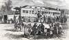 Removing those killed and injured in the railroad disaster near Trumbel, Connecticut, August 15, 1865, artist's impression