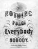 “Know Nothing Polka,” sheet music cover, 1854