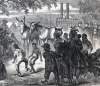 Plantation Scene, Bayou Teche, Louisiana, August 1864, artist's impression, detail