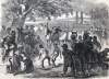 Plantation Scene, Bayou Teche, Louisiana, August 1864, artist's impression, zoomable image