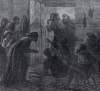"Escaping Union Officers Succored by Slaves," February, 1864, artist's impression, detail