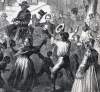 President Lincoln's triumphal visit to Richmond, Virginia, April 4, 1865, artist's impression, zoomable image, detail