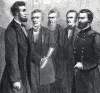 Ulysses Grant receives his commission as Lieutenant-General from President Lincoln, March 9, 1864, artist's impression, detail