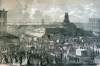 Washington Market, New York City, Spring 1866, artist's impression, zoomable image