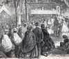 Methodist Camp Meeting, Sing Sing, New York, August 20-26, 1865, artist's impression, detail