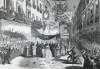 Entry of the Emperor of Maximilian into Mexico City, June 12, 1864, artist's impression, detail