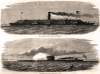 U.S.S. Monitor and C.S.S. Virginia, March, 1862, artist's impression